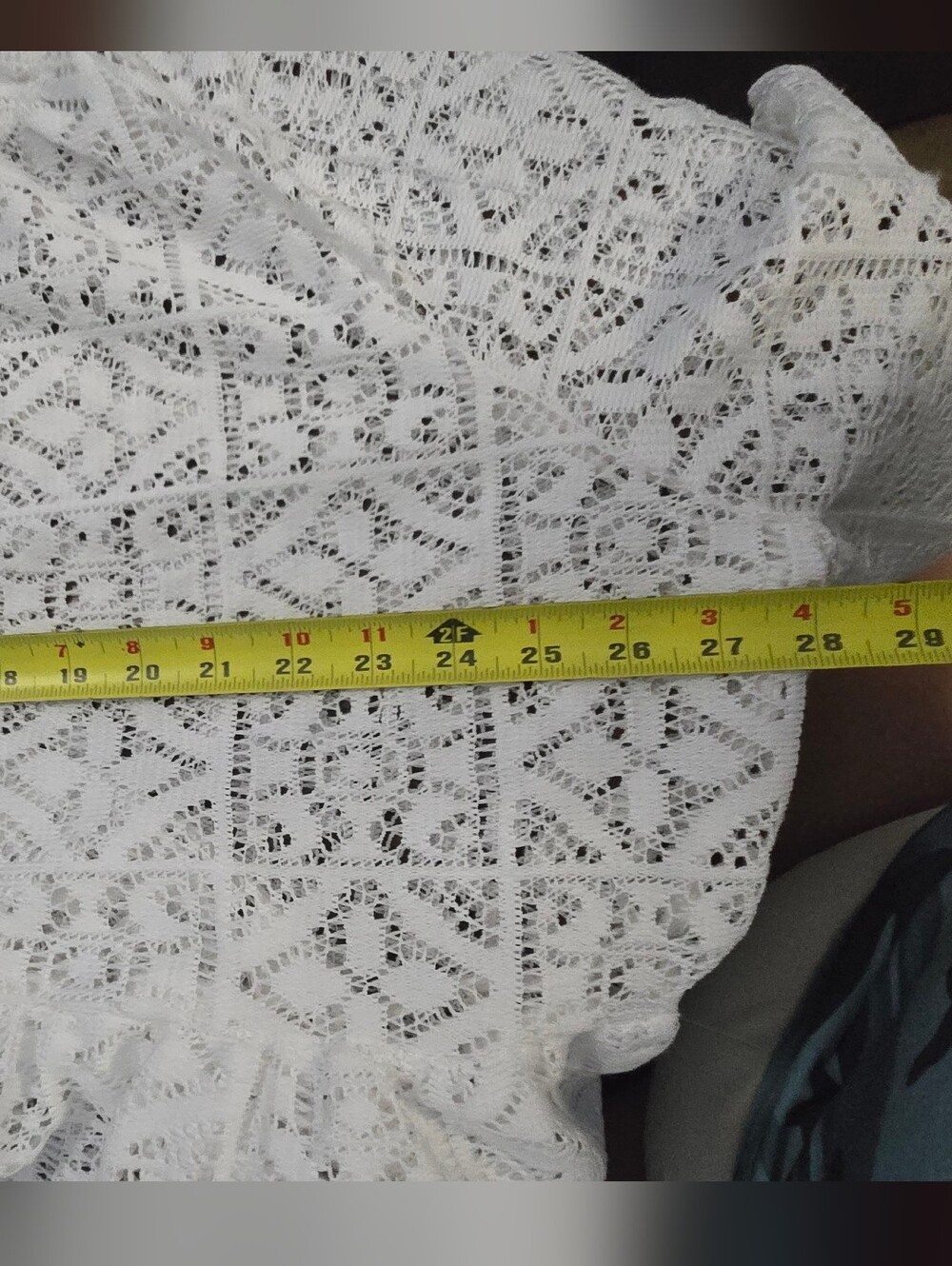 Cato White Lace Peplum Blouse Resortwear, Festival, White Night, Cruise Cover Up - Picture 9 of 13